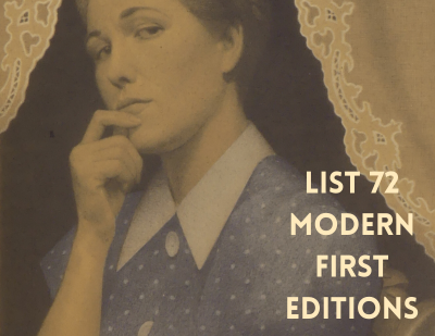 List 72: Modern First Editions