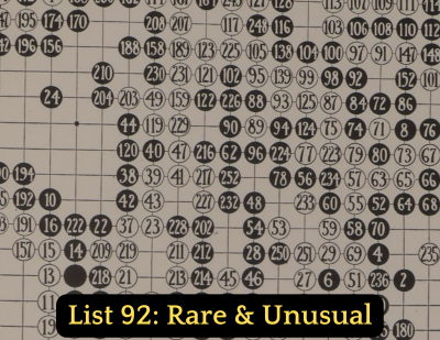 List 92: Interesting and Unusual