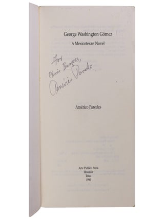 Item No: #11071 George Washington G&oacute;mez. Am&eacute;rico Paredes