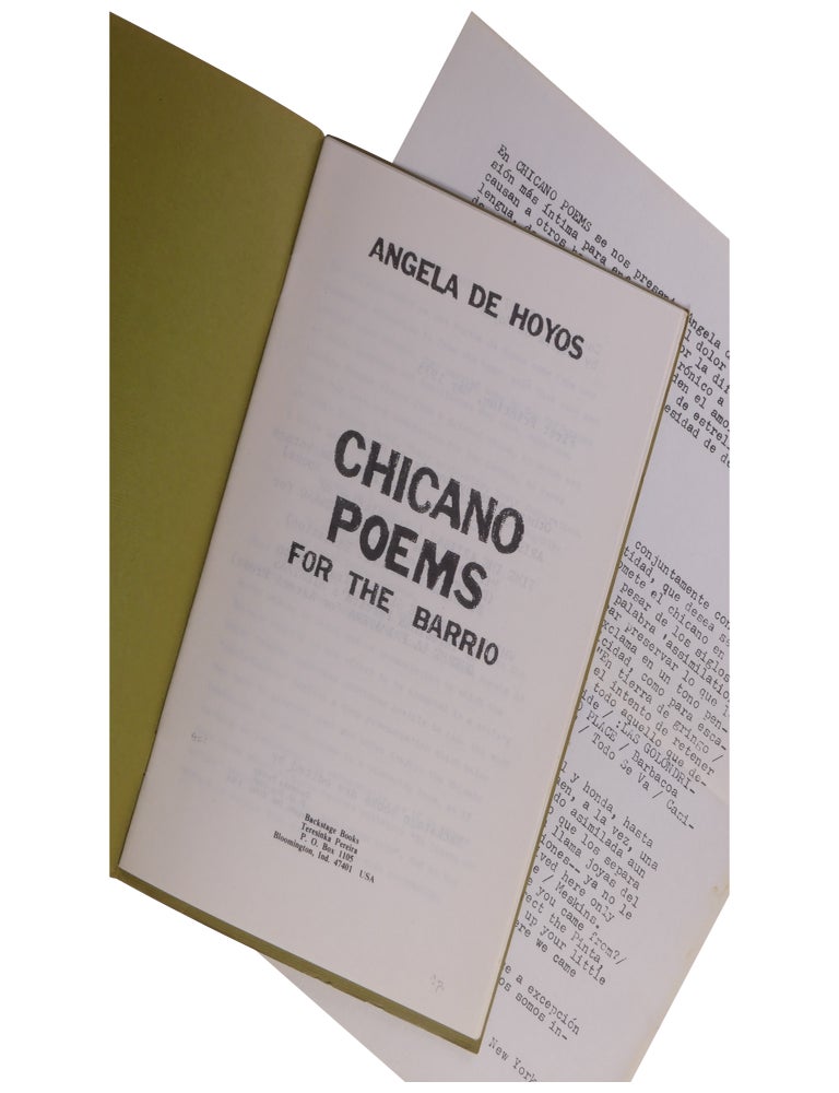 Chicano Poems for the Barrio