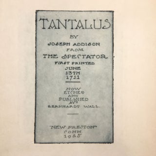 Item No: #14759 Tantalus by Joseph Addison from The Spectator First Printed June...