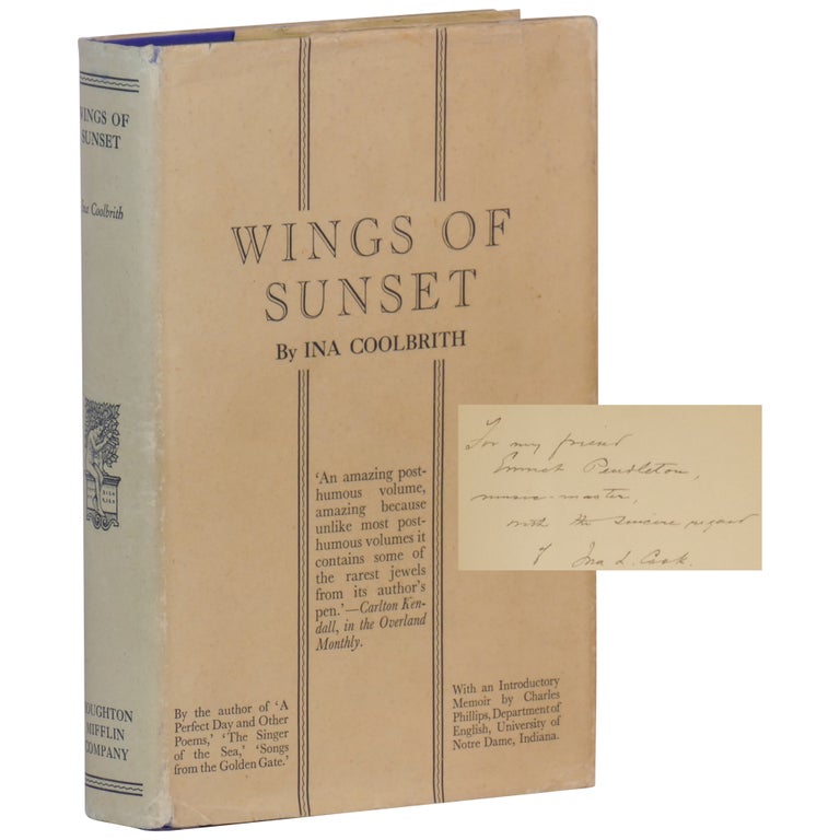 Item No: #1627 Wings of Sunset. Ina Coolbrith.