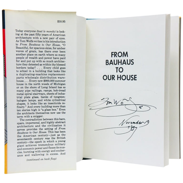 Item No: #189087 From Bauhaus to Our House. Tom Wolfe.