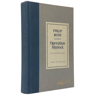 Item No: #253437 Operation Shylock [Bookseller Advance Copy]. Philip Roth