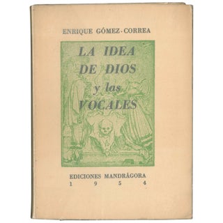 Item No: #2543 La idea de dios y las vocales. Enrique Gomez-Correa