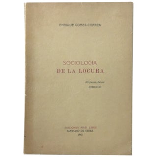 Item No: #2544 Sociología de la locura. Enrique Gómez-Correa