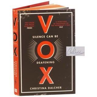 Item No: #298716 Vox [Signed, Numbered]. Christina Dalcher