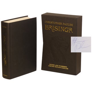 Item No: #303510 Brisingr (British signed, numbered edition). Christopher Paolini