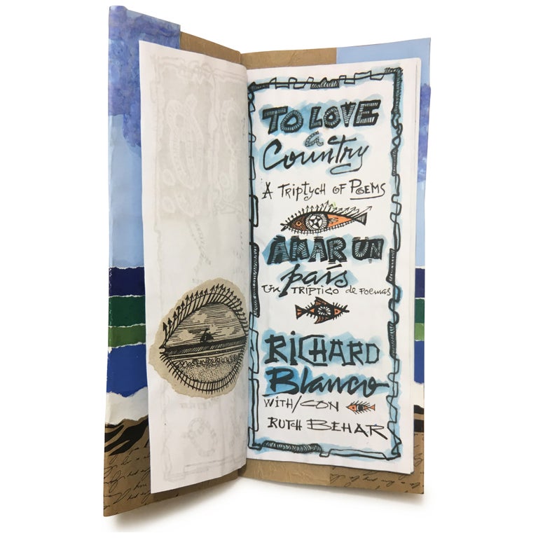 Item No: #306301 To Love a Country: A Triptych of Poems / Amar un país: Un tríptico de poemas. Richard Blanco, Ruth Behar.