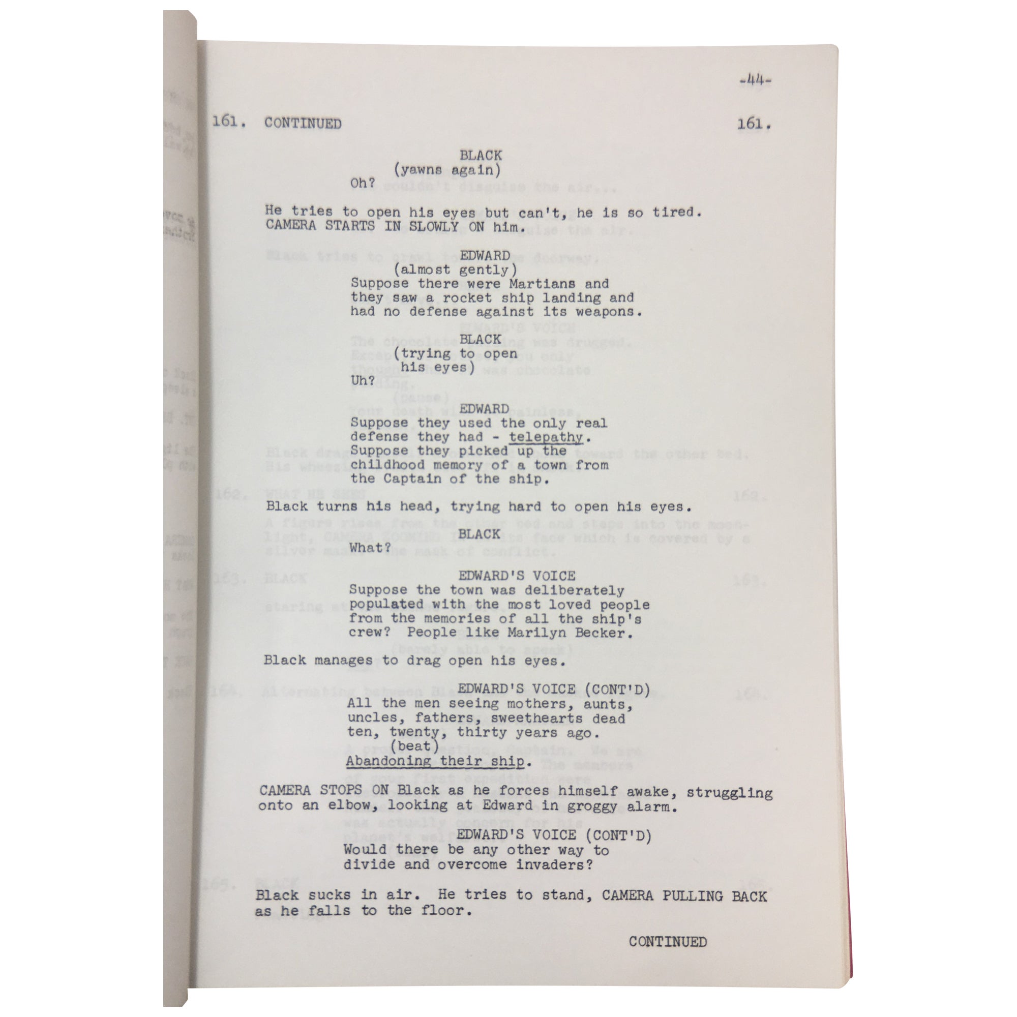 Marsian Script Ray Bradbury's The Martian Chronicles: Shooting Script #1, #2 and #3 ...