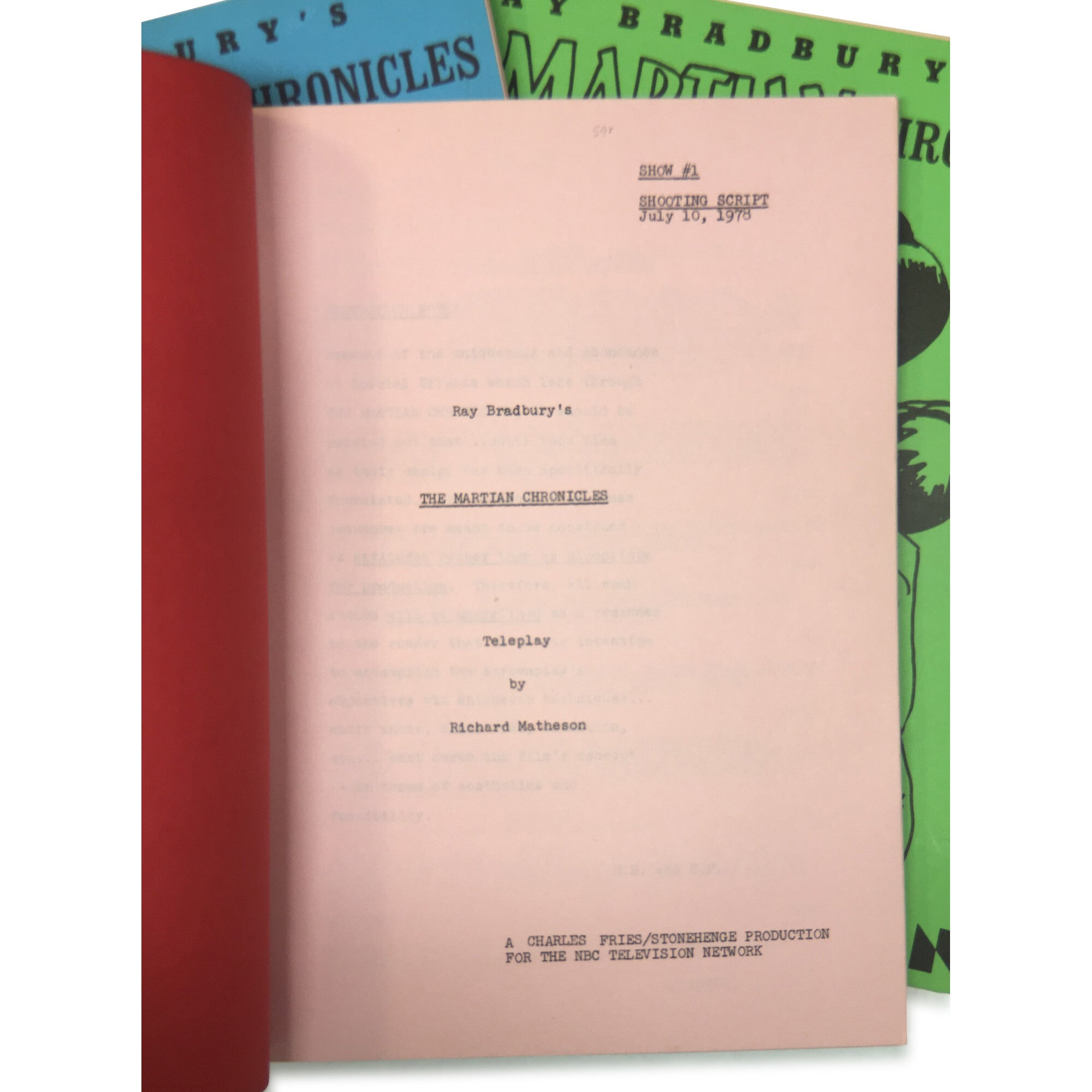 Marsian Script Ray Bradbury's The Martian Chronicles: July 10, 1978 Shooting Script #1 ...