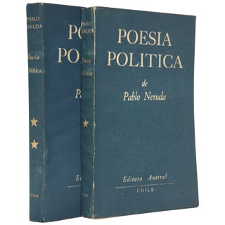 Item No: #306571 Poesía política [2 volumes, complete]. Pablo Neruda