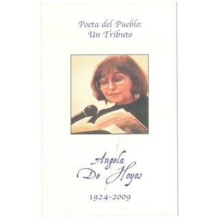 Item No: #306583 Poeta del pueblo: Un tributo. Angela de Hoyos, 1924–2009....
