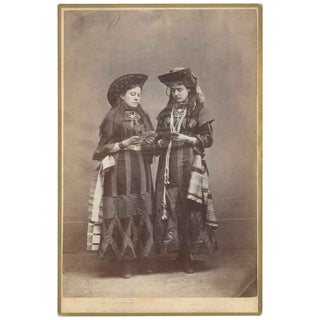 Item No: #306629 [Women Holding Playing Cards - Cabinet Card