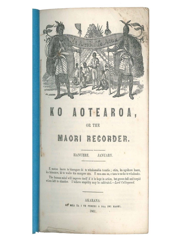 Ko Aotearoa, or the Maori Recorder (no. 1) together with The Recorder and Ko Aotearoa (no. 2) [Complete Run in Original Wrappers]