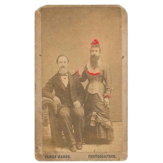 Item No: #306901 [CDV of Viola Myers, Bearded Woman, with Her Husband Amos]....
