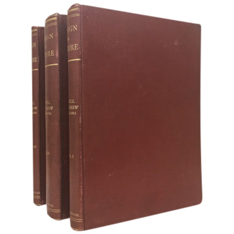 Item No: #306944 Design in Nature, Illustrated by Spiral and Other Arrangements in the Inorganic and Organic Kingdoms as Exemplified in Matter, Force, Life, Growth, Rhythms, &c., Especially in Crystals, Plants, and Animals [3 Volumes]. J. Bell Pettigrew.