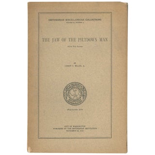 Item No: #306945 The Jaw of the Piltdown Man (with five plates). Gerrit S. Jr...
