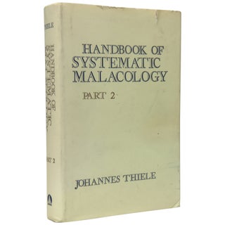 Item No: #307176 Handbook of Systematic Malacology, Part 2 (Gastropoda:...