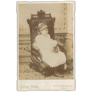 Item No: #307181 Cabinet Card Portraits of Helen Keller and Anne Sullivan. Ira...