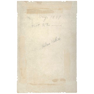 Cabinet Card Portraits of Helen Keller and Anne Sullivan