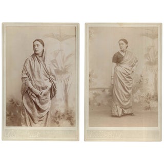 Item No: #307182 Two Portraits of Dr. Pauline Root [Cabinet Cards]. 19th Century...