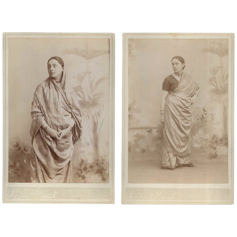 Item No: #307182 Two Portraits of Dr. Pauline Root [Cabinet Cards]. 19th Century Women Physicians, Abell, Priest, photographers.