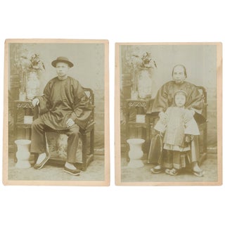 Item No: #307210 Portraits of "Ah Gum and Child" and "Ah Gum's Cousin" [Cabinet...