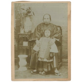 Portraits of "Ah Gum and Child" and "Ah Gum's Cousin" [Cabinet Cards]