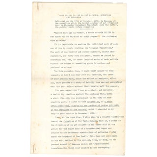 Item No: #307246 Open Letter to the Soviet Painters, Sculptors and Engravers....
