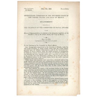 Item No: #307441 Defenceless Condition of the Southern Coast of the United...