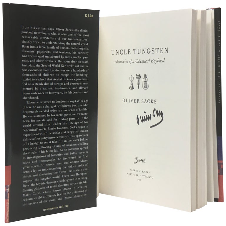 Item No: #307512 Uncle Tungsten: Memories of a Chemical Boyhood. Oliver Sacks.
