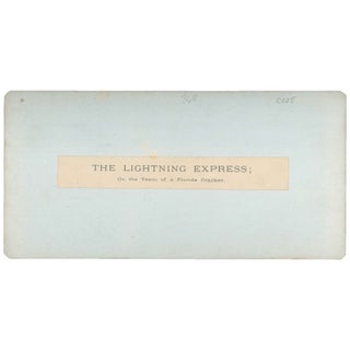 The Lightning Express: Or, the Team of a Florida Cracker [Stereoview]