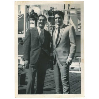 Six Candid Photographs of Elvis Presley and Danny Thomas