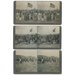 Item No: #307613 Montana Native American Dance Stereoviews (The Grass Dance in...