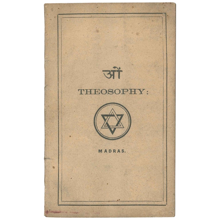 Item No: #307655 Theosophy: A Few Observations and Explanations Regarding It. P. Sreenevas Row, P. Srinivasa Rao.