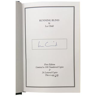 Running Blind [Signed, Lettered & Numbered Set] [Jack Reacher #4]