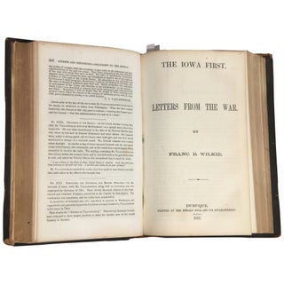 The Iowa First: Letters from the War in a US Civil War Sammelband [Dred Scott Decision; Vallandigham on Abolition, etc.]