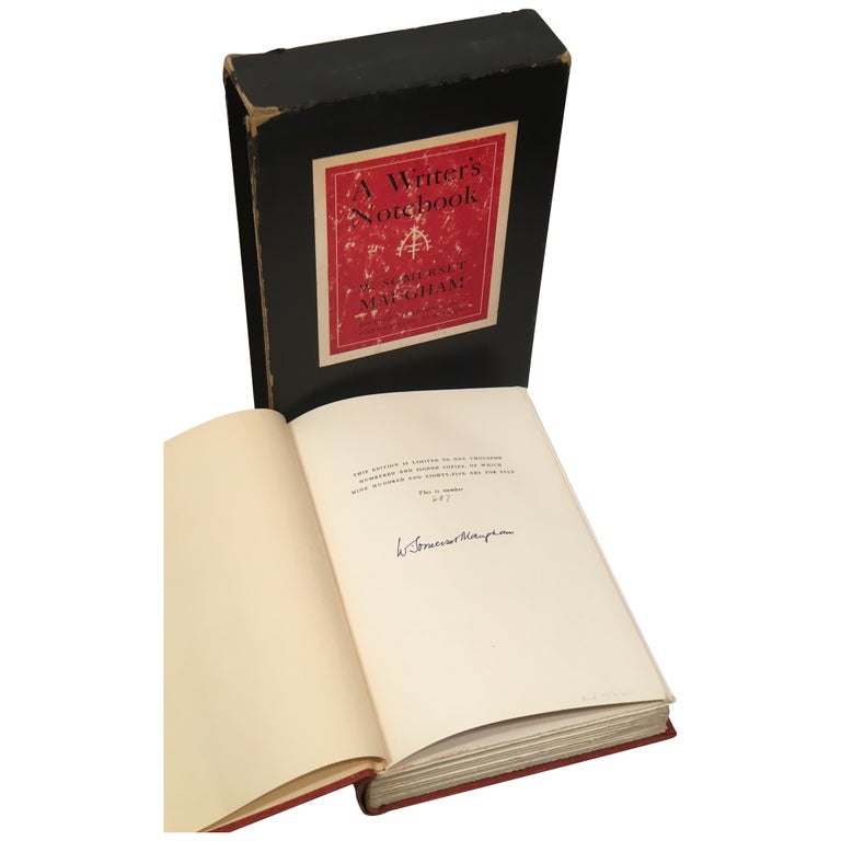 Item No: #307851 A Writer's Notebook [Signed, Limited]. W. Somerset Maugham.