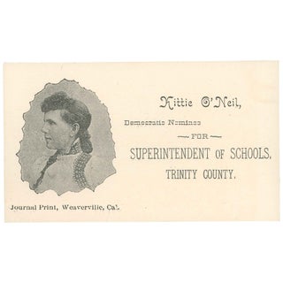 Item No: #307858 Kittie O'Neil, Democratic Nominee for Superintendent of...
