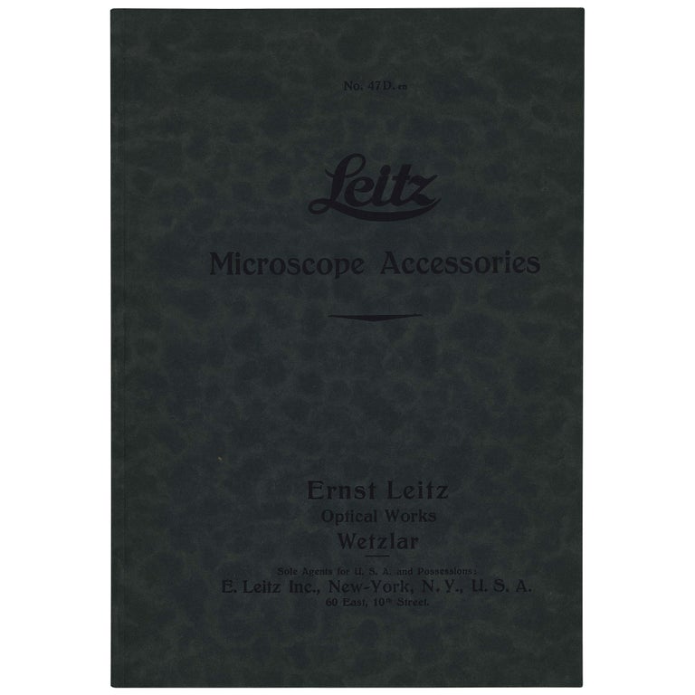Item No: #307859 Leitz Microscope Accessories. List No. 47D. Ernst Leitz Optical Works.