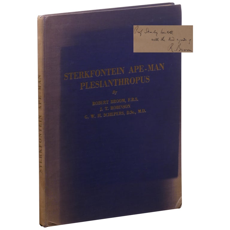 Item No: #307954 Sterkfontein Ape-man Plesianthropus [cover title]. R. Broom, J. T. Robinson, G. W. H. Schepers, Robert.