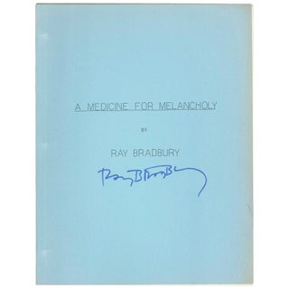 Item No: #308017 A Medicine for Melancholy [Playscript]. Ray Bradbury
