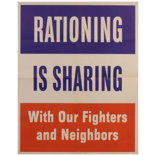 Item No: #308106 Rationing Is Sharing with Our Fighters and Neighbors [Poster]....