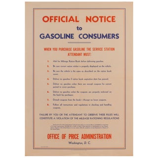 Item No: #308141 Official Notice to Gasoline Consumers: When You Purchase...