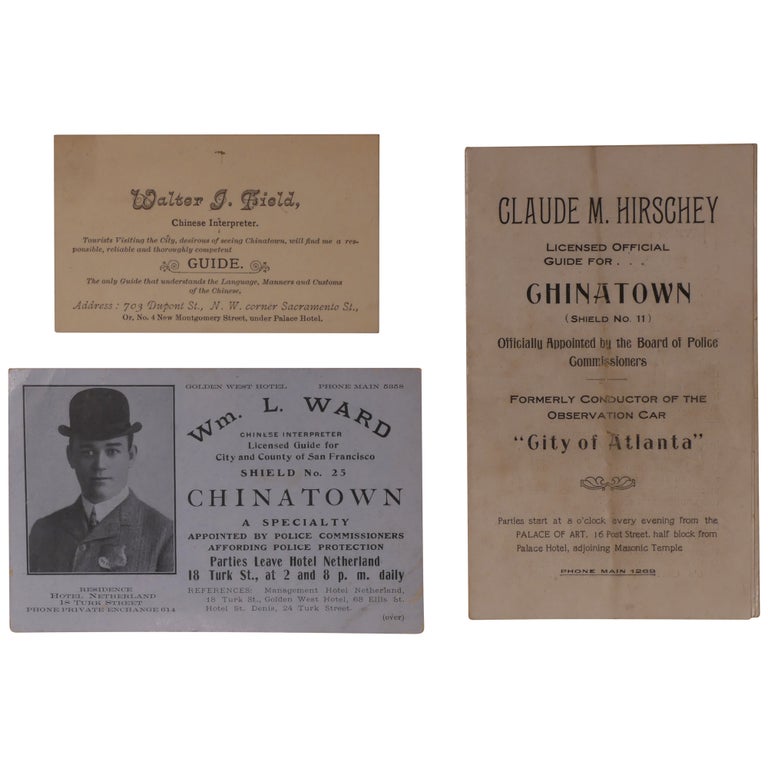 Item No: #308153 San Francisco Chinatown Guide Trade Cards (3)