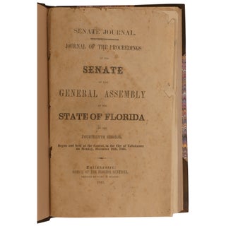 Journal of the Proceedings of the Senate of the General Assembly of the State of Florida at the Fourteenth Session