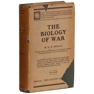 Item No: #308268 The Biology of War. G. F. Nicolai