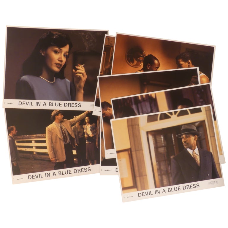 Item No: #308299 Devil in a Blue Dress [Film Press Kit and Lobby Cards]. Walter Mosley.