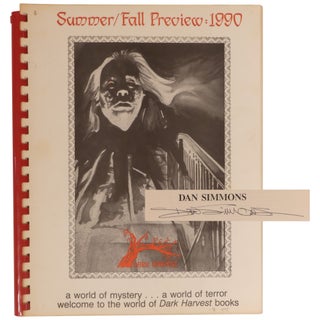 Item No: #308310 Summer/Fall Preview 1990. Dark Harvest Books